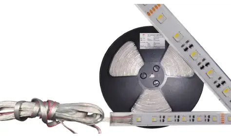 Tira LED Sumergible RGBW Profesional (15m) – IP68 Alta Resistencia Serie TB+10W15M-68RGBW