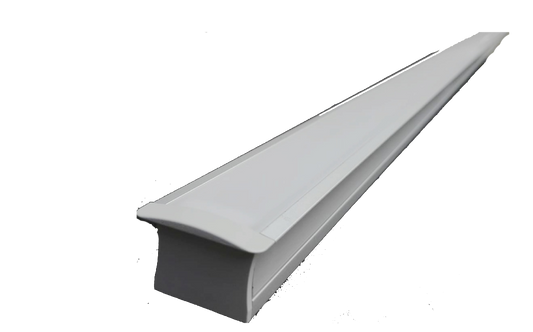 Perfil de Aluminio para Empotrar Profundo CA-2020-E | Canaleta LED de Alto Flujo (22W/M) - 2m