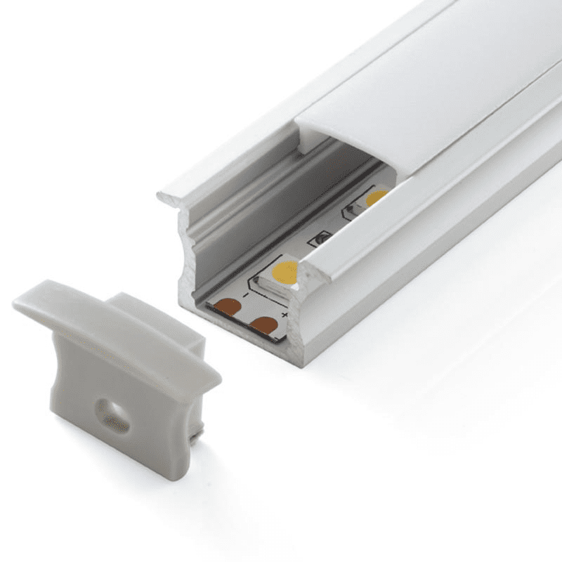 CA-1215-E PERFIL ALUMINIO EMPOTRAR C/ CUBIERTA FROST