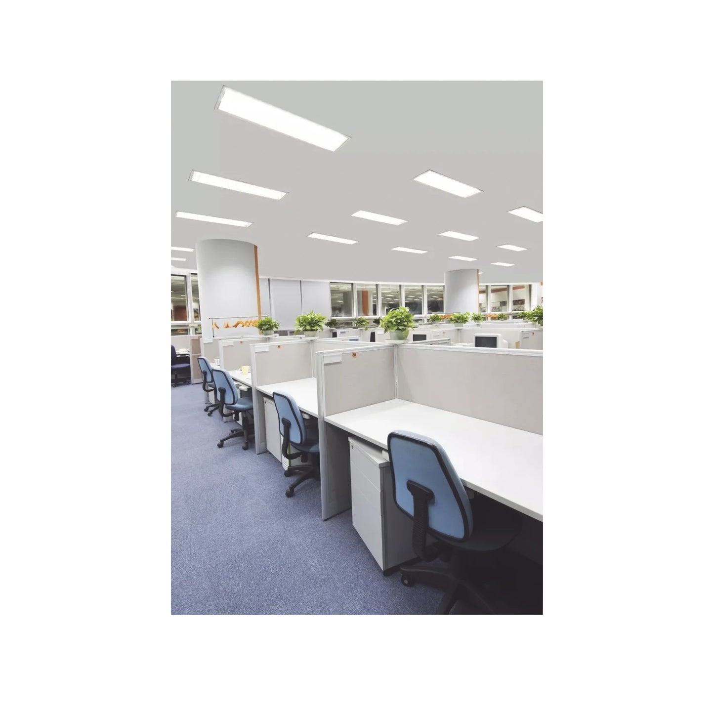 Panel LED Rectangular Profesional 40W – 120x30 cm Serie JLPP-40L