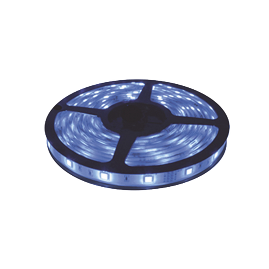 Tira LED Azul Vibrante 12V (5m) IP65 – 15W Acentuación Exterior Serie JLTL-3528-IP65