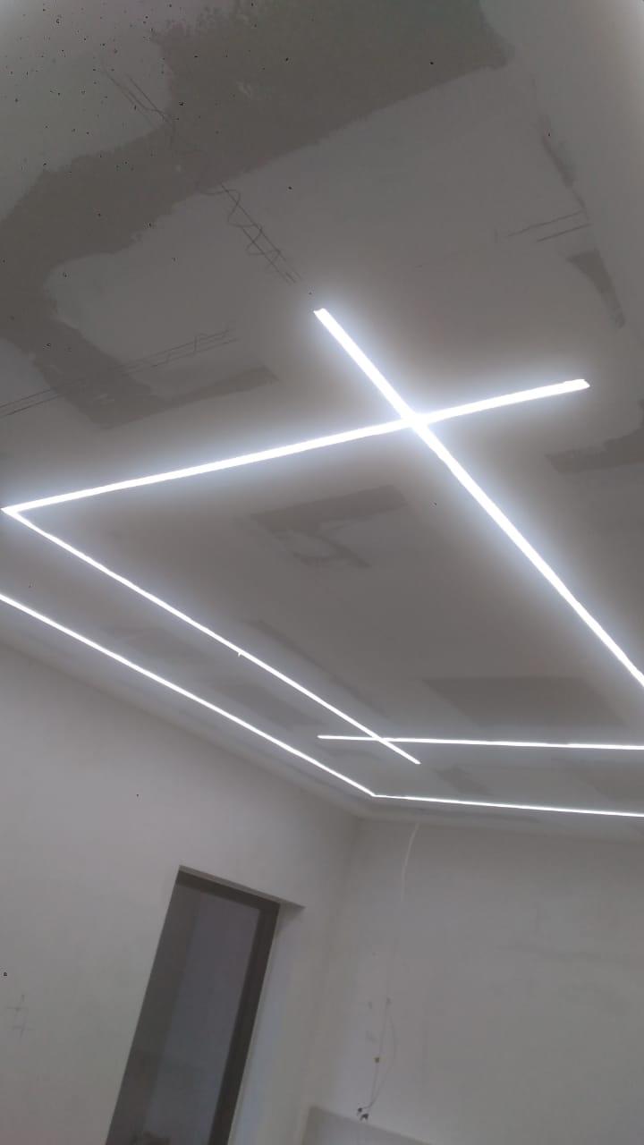 Perfil de Aluminio Trimless Wall Washer CA-3033-Y | Canaleta LED para Enyesar 34mm